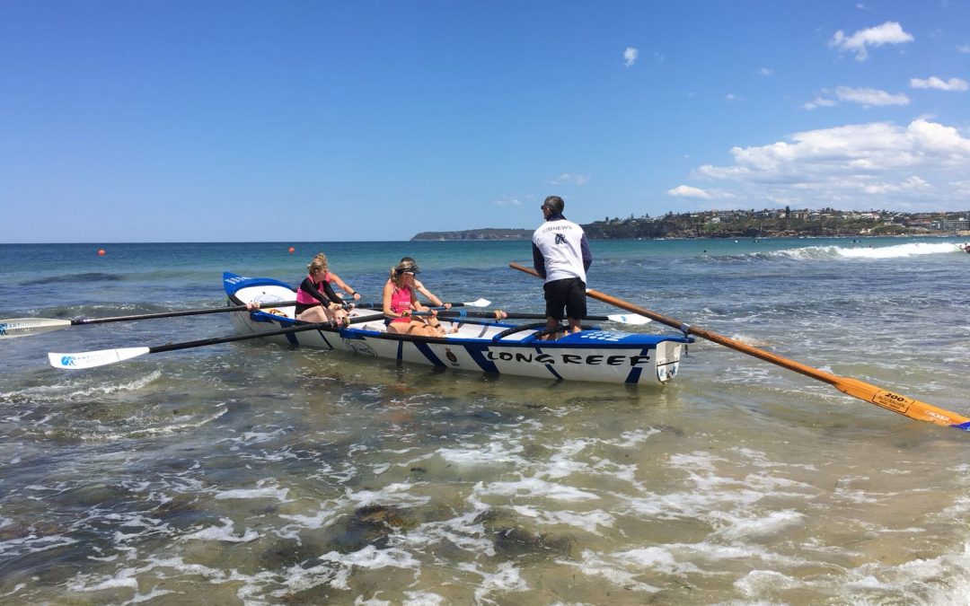 New Bronzies Try Surf Boat Rowing