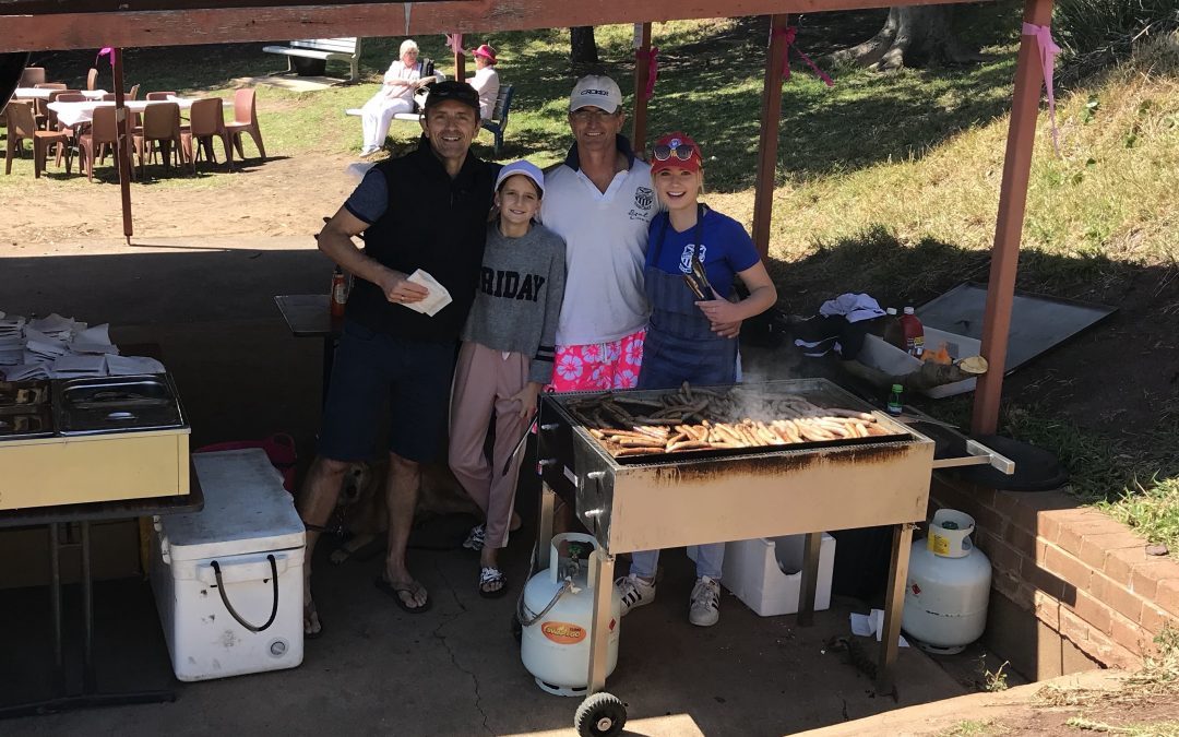 Longy supports Lyn Dawson walk with sausage sizzle